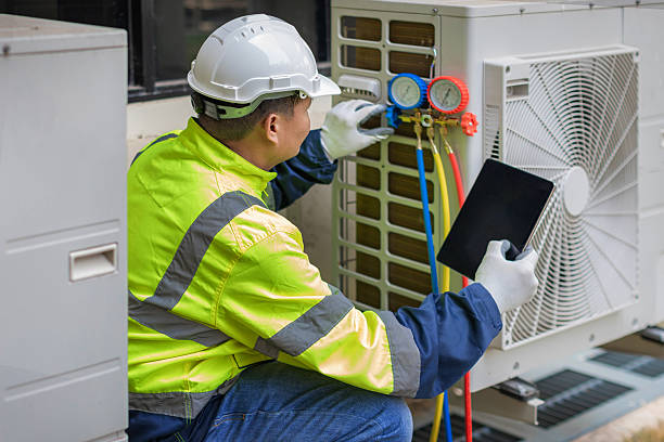 Professional Air Conditioning Repair technician working in Arona, PA